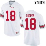 Youth Ohio State Buckeyes #18 Jonathon Cooper White Nike NCAA College Football Jersey Authentic QXC0244BG